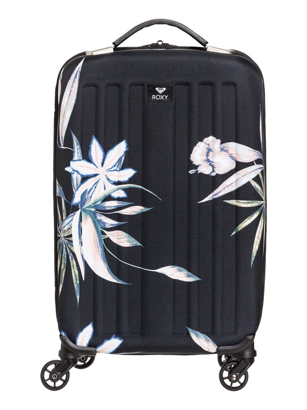 roxy, Stay True 35L Wheeled Cabin Suitcase, TRUE BLACK DELICATE FLOWERS (kvj8) 0 Stay True 35L Wheeled Cabin Suitcase Black ERJBL03133 Roxy