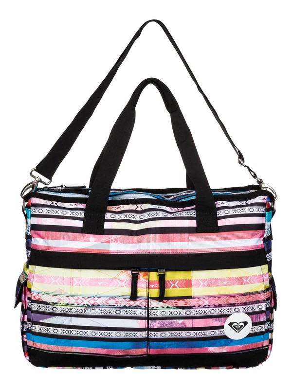 roxy, Weekly Overnight Bag, BRAZILIAN STRIPE_FANDANGO PINK (mna6) 0 Weekly Overnight Bag ERJBP03002 Roxy