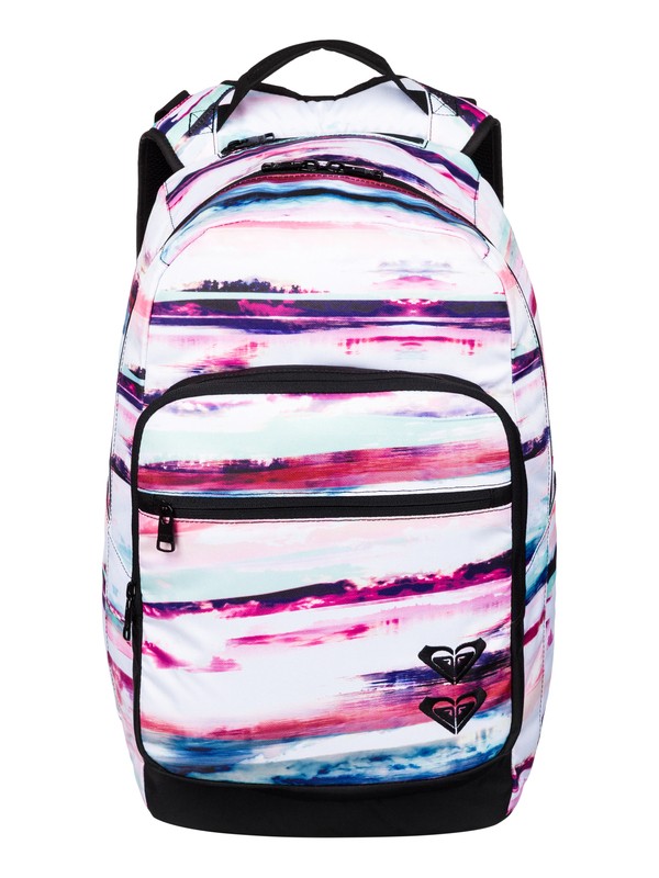 roxy, Grand Thoughts Backpack, 5453 SCENIC STRIPE_ANGEL BLUE (bgd6) 0 Grand Thoughts Backpack ERJBP03006 Roxy