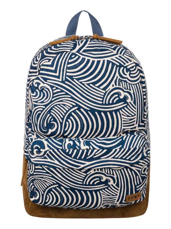roxy, Gallery Backpack, JAPANESE WAVES DARK DENIM (brq6) 0 Gallery Backpack ERJBP03012 Roxy