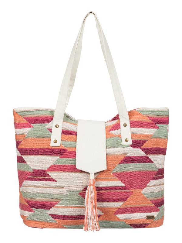 roxy, Indian Sky Tote Bag, AX DESERT POINT GEO COMBO SAND (wcd7) 0 Indian Sky Tote Bag ERJBP03203 Roxy