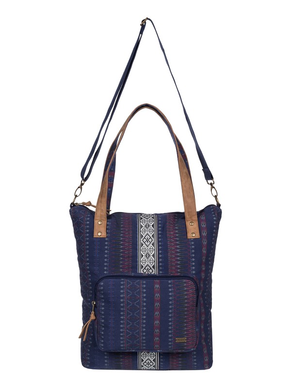 roxy, Come Let Go Tote Bag, SAYRA BLUE PRINT (bsq8) 0 Come Let Go Tote Bag ERJBP03294 Roxy