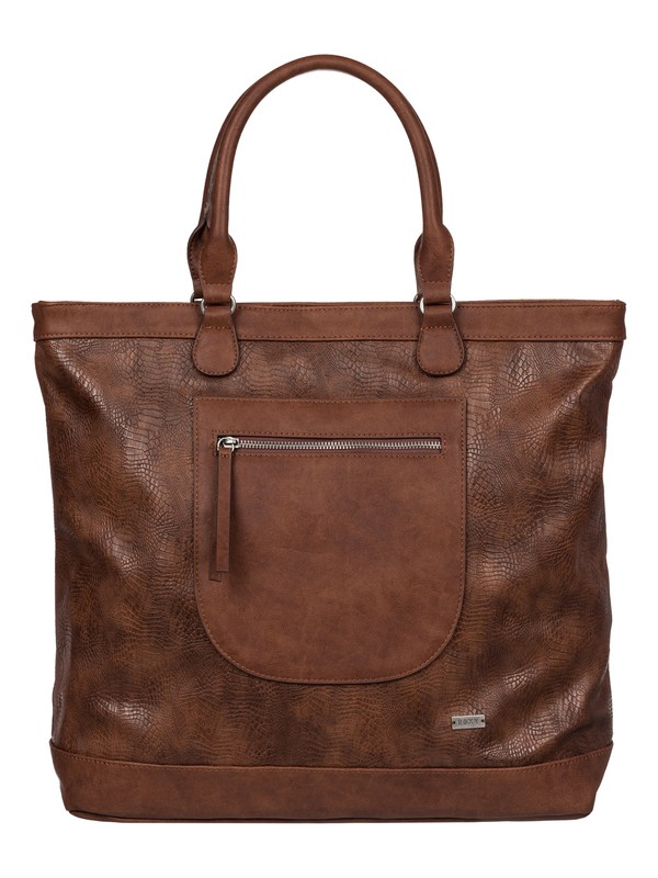 roxy, Surfer Girls Tote Bag, CAMEL (nlf0) 0 Surfer Girls Tote Bag ERJBP03350 Roxy