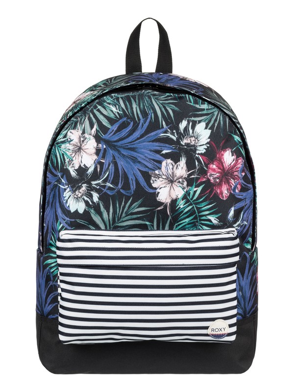 roxy, Sugar Baby 16L - Medium Backpack, ANTHRACITE SWIM BELHARRA FLOWE (kvj6) 0 Sugar Baby 16L - Medium Backpack Black ERJBP03543 Roxy