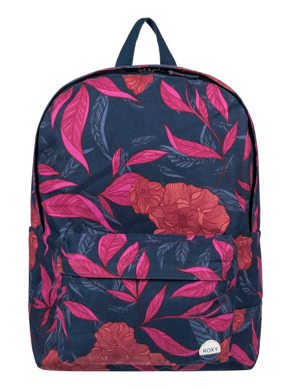 roxy, Mochila Mediana Sugar Baby Canvas, DRESS BLUES HOJAS AMERICANO (btk7) 0 Mochila Mediana Sugar Baby Canvas ERJBP03597 Roxy