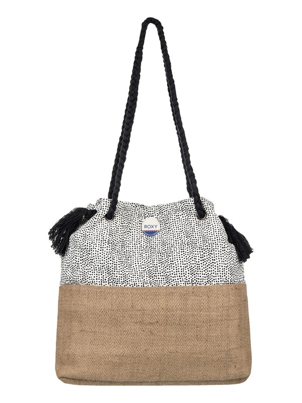 roxy, Gimini Tote Bag, MARSHMALLOW WATERCOLOR DOTS (xwwk) 0 Gimini Tote Bag ERJBP03616 Roxy