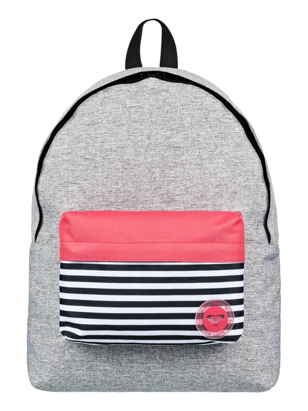 roxy, Sugar Baby Colorblock - Small Backpack, HERITAGE HEATHER (sgrh) 0 Sugar Baby Colorblock - Small Backpack Grey ERJBP03636 Roxy