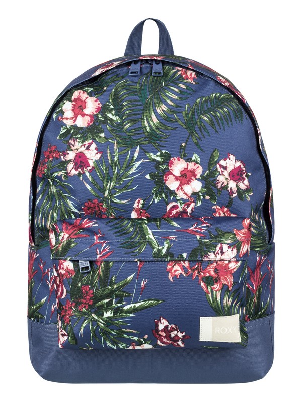 roxy, Sugar Baby 16 L Medium Backpack, CROWN BLUE FLOWER GAMES (bqy6) 0 Sugar Baby 16 L Medium Backpack Blue ERJBP03696 Roxy