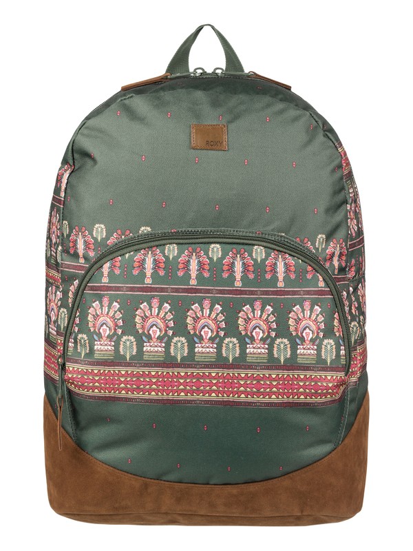 roxy, Fairness 18 L Medium Backpack, THYME PERFECT WAVE BORDER (cqy6) 0 Fairness 18 L Medium Backpack Brown ERJBP03713 Roxy