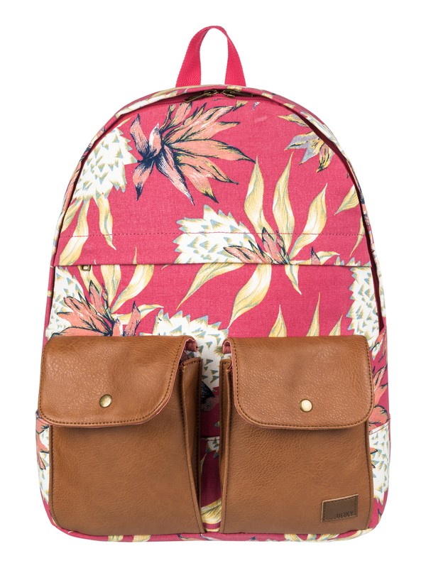 roxy, Stop And Share 16 L Medium Backpack, HOLLY BERRY HOUSE OF THE SUN (mmt8) 0 Stop And Share 16 L Medium Backpack Pink ERJBP03714 Roxy