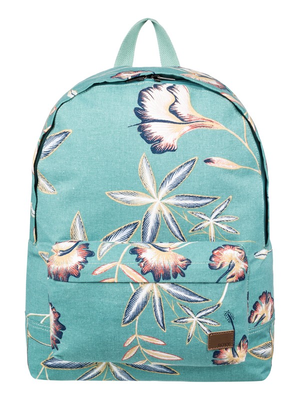 roxy, Mochila Chica de Lona Sugar Baby de 16 L, TRELLIS BIRD FLOWER (bkw6) 0 Mochila Chica de Lona Sugar Baby de 16 L Azul ERJBP03742 Roxy
