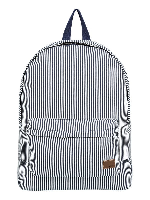 roxy, Sugar Baby Canvas 16L Small Backpack, DRESS BLUE CORNFIELD STRIPE (btk4) 0 Sugar Baby Canvas 16L Small Backpack Blue ERJBP03786 Roxy