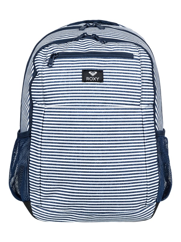 roxy, Here You Are 23.5L Medium Backpack, DRESS BLUE CORNFIELD STRIPE (btk4) 0 Here You Are 23.5L Medium Backpack Blue ERJBP03790 Roxy