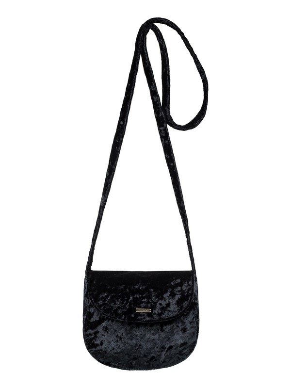 roxy, Like A Love Song Small Velvet Shoulder Bag, TRUE BLACK (kvj0) 0 Like A Love Song Small Velvet Shoulder Bag Black ERJBP03794 Roxy