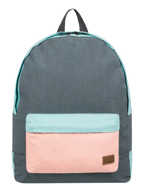 roxy, Sugar Baby Canvas 16L Small Backpack, TURBULENCE (kym0) 0 Sugar Baby Canvas 16L Small Backpack Black ERJBP03831 Roxy