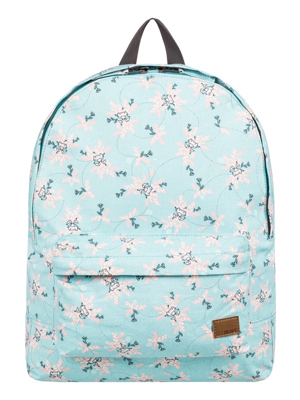 roxy, Sugar Baby Canvas 16L Small Backpack, AQUIFER FLOWERS EVERYDAY SWIM (bgw6) 0 Sugar Baby Canvas 16L Small Backpack Blue ERJBP03832 Roxy