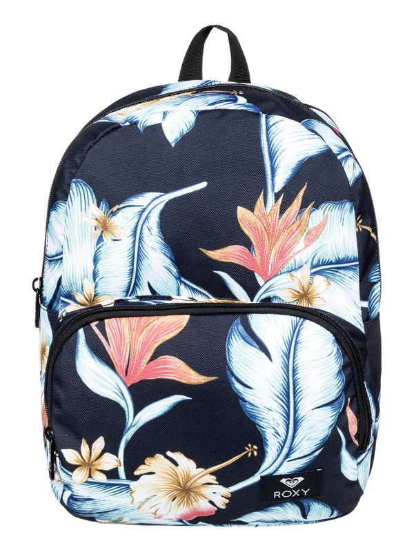 roxy, Always Core 8L Extra-Small Backpack, ANTHRACITE TROPICAL LOVE S (kvj6) 0 Always Core 8L Extra-Small Backpack Black ERJBP03835 Roxy