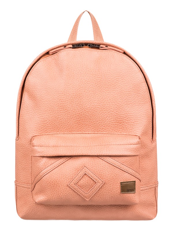 roxy, Wild Air 10L Small Faux Leather Backpack, SALMON (mfg0) 0 Wild Air 10L Small Faux Leather Backpack Pink ERJBP03849 Roxy