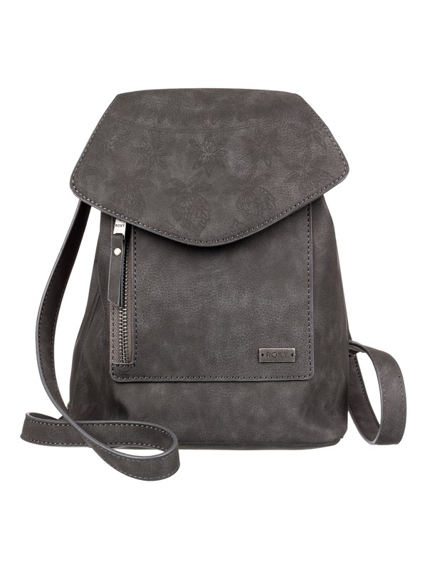 roxy, Like A River 6L Small Faux Leather Backpack, TRUE BLACK (kvj0) 0 Like A River 6L Small Faux Leather Backpack Black ERJBP03875 Roxy