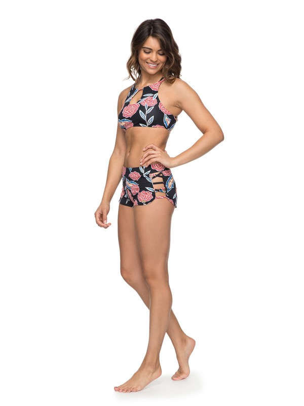 roxy, Softly Love 4" Boardshorts, ANTHRACITE MEXICAN ROSES (kvj7) 0 Softly Love 4" Boardshorts ERJBS03091 Roxy