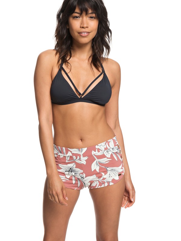 roxy, Softly Love Boardshorts, WITHERED ROSE LILY HOUSE (mmg6) 0 Softly Love Boardshorts Pink ERJBS03112 Roxy