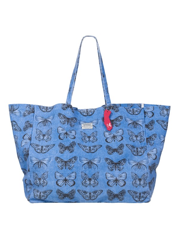 roxy, Michael Leon Bay Checkerspot Beach Tote, WATERCOLOUR BUTTERFLY COMBO MO (bla6) 0 Michael Leon Bay Checkerspot Beach Tote ERJBT03017 Roxy