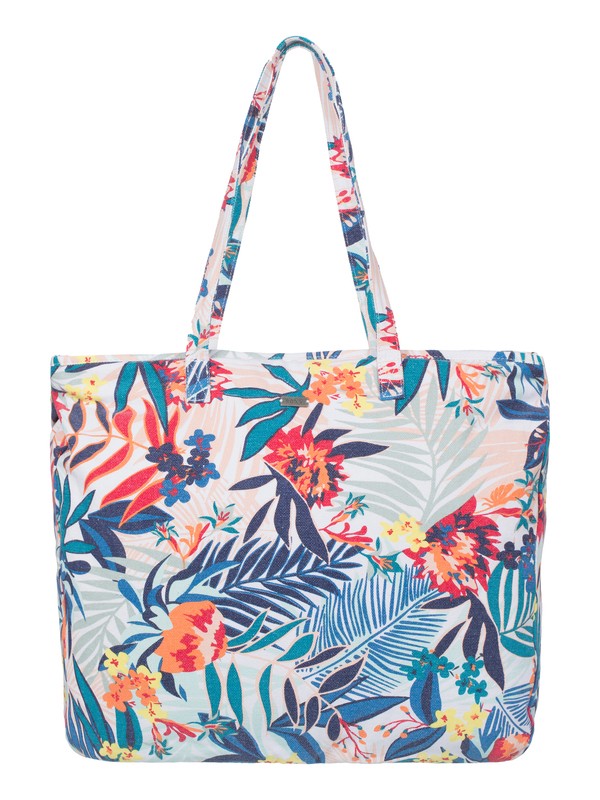 roxy, It Favorite Beach Tote, CANARY ISLANDS FLORAL A COMBO (wcd6) 0 It Favorite Beach Tote ERJBT03023 Roxy