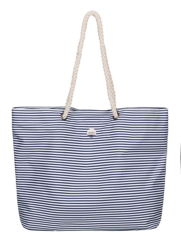 roxy, Printed Tropical Vibe Beach Tote, NORFOLK STRIPES CREAM (wcd3) 0 Printed Tropical Vibe Beach Tote ERJBT03045 Roxy