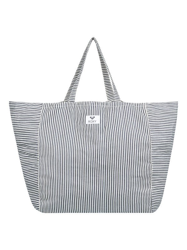roxy, Time Is Now Tote Bag, DRESS BLUE CORNFIELD STRIPE (btk4) 0 Time Is Now Tote Bag Blue ERJBT03109 Roxy