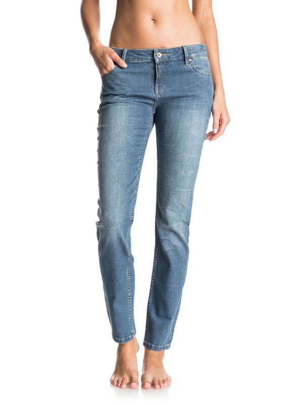 roxy, You Breathing - Straight Fit Jeans, MEDIUM BLUE (bmtw) 0 You Breathing - Straight Fit Jeans ERJDP03113 Roxy