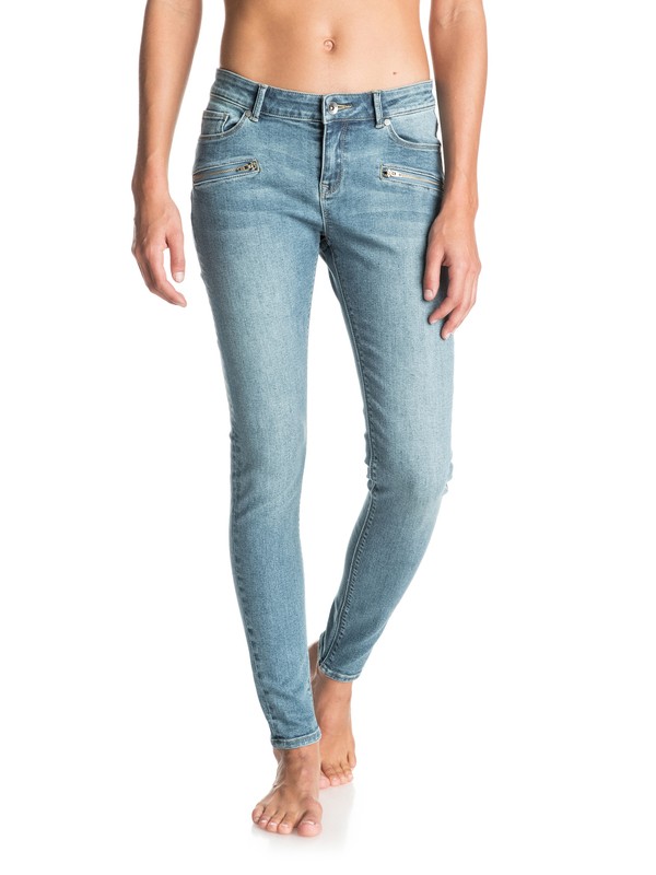 roxy, For Cassidy Skinny Jeans, VINTAGE BLUE (bpbw) 0 For Cassidy Skinny Jeans ERJDP03125 Roxy