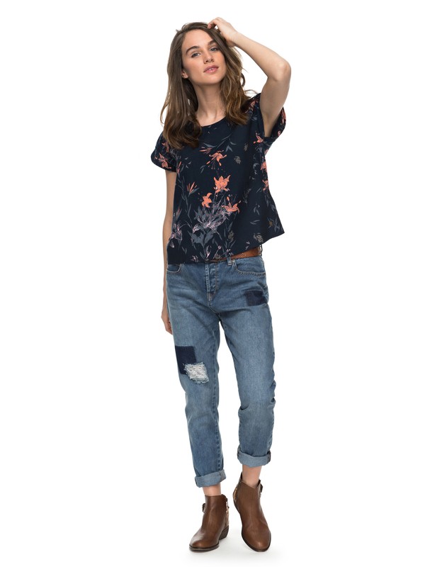 roxy, Beyond Sky - Boyfriend Fit Jeans for Women, MEDIUM BLUE (bmtw) 0 Beyond Sky - Boyfriend Fit Jeans for Women Blue ERJDP03165 Roxy