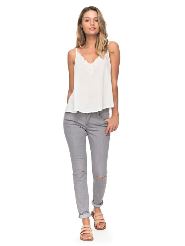roxy, Come Show Up High-Waist Skinny Jeans, BLEACHED GREY (sgd0) 0 Come Show Up High-Waist Skinny Jeans Grey ERJDP03175 Roxy