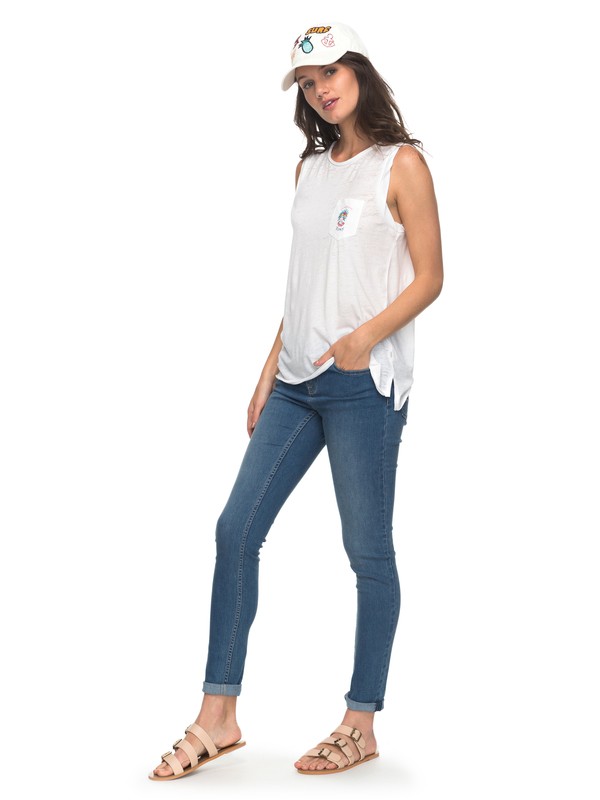roxy, Dolphin Marin - Skinny Fit Jeans für Frauen, MEDIUM BLUE (bgy0) 0 Dolphin Marin - Skinny Fit Jeans für Frauen Blau ERJDP03183 Roxy