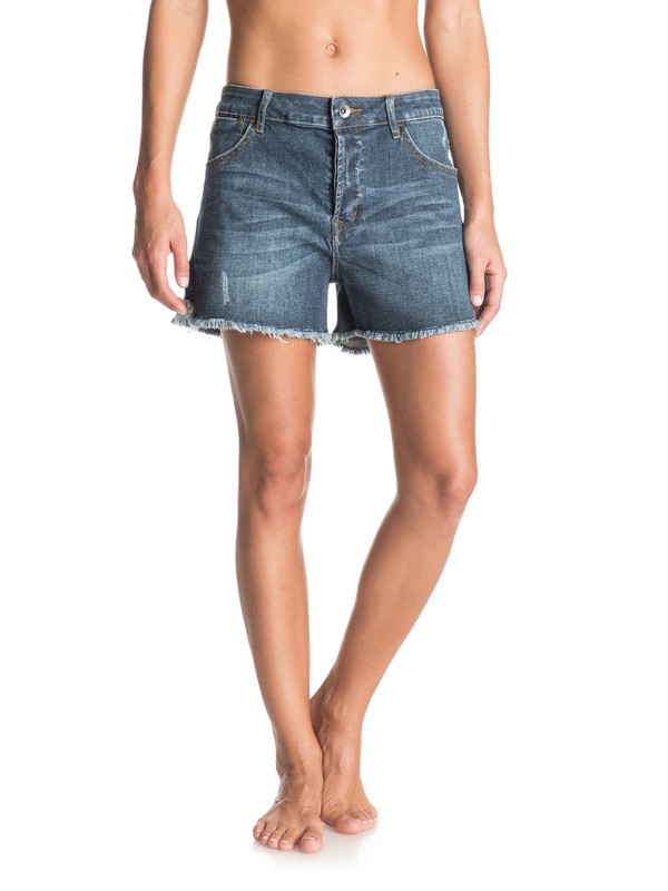 roxy, Break Us Denim Shorts, DARK MEDIUM WASH (bsbw) 0 Break Us Denim Shorts ERJDS03092 Roxy