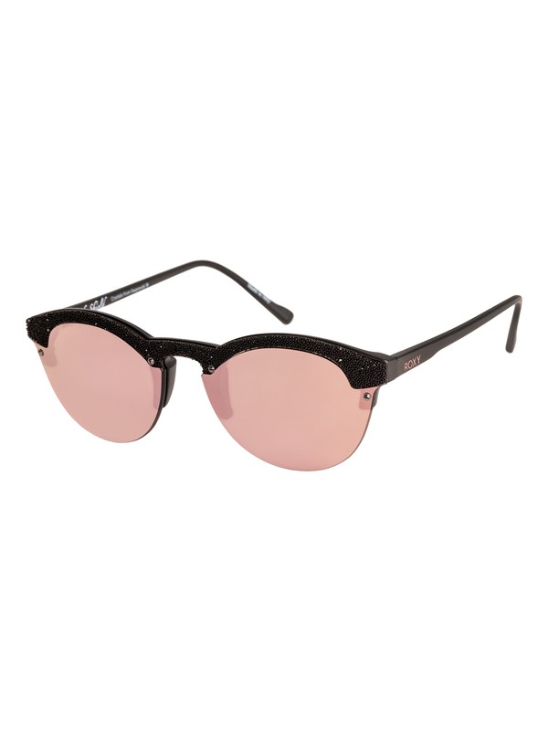 roxy, ROXY Lady Shield sunglasses adorned with Crystals from Swarovski®, MATTE BLACK/FLASH ROSE GOLD (xkkn) 0 ROXY Lady Shield sunglasses adorned with Crystals from Swarovski® ERJEY03079 Roxy