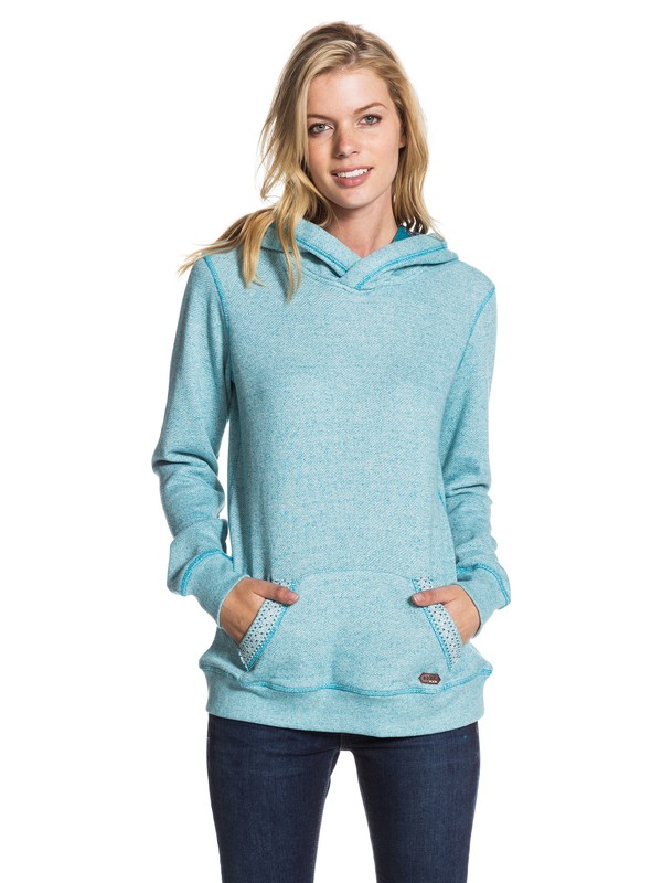 roxy, Frosty Girl Hoodie, MOROCCAN BLUE HEATHER (brwh) 0 Frosty Girl Hoodie ERJFT03007 Roxy