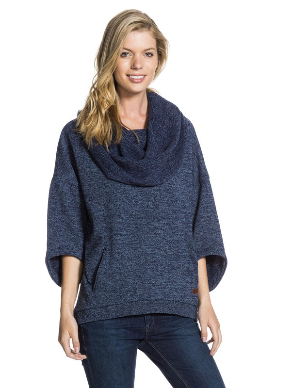 roxy, Fly Free Hoodie, PEACOAT HEATHER (btnh) 0 Fly Free Hoodie ERJFT03033 Roxy