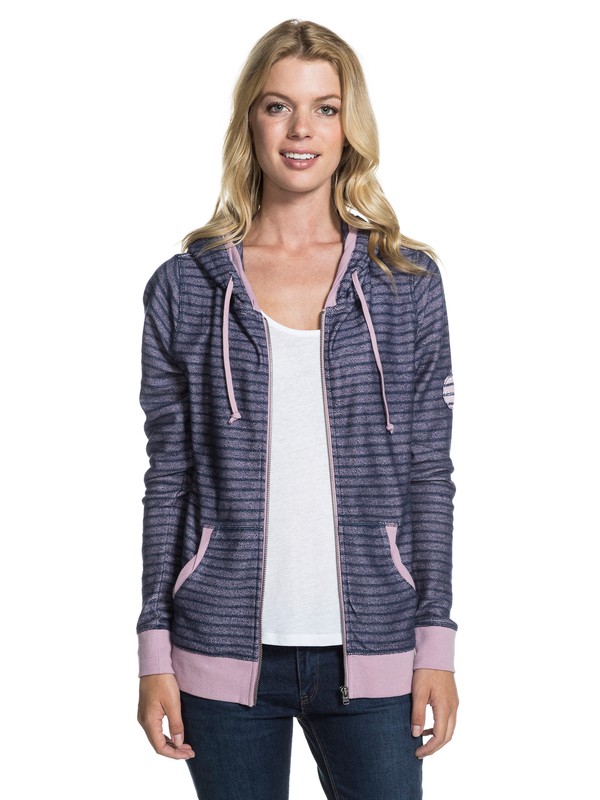 roxy, Day Tripper Zip Hoodie, PEACOAT (btn0) 0 Day Tripper Zip Hoodie ERJFT03034 Roxy