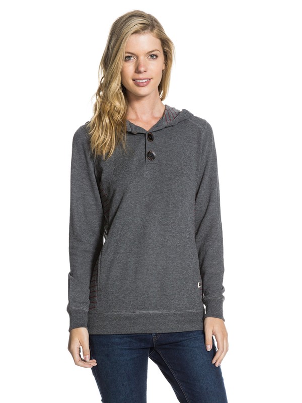 roxy, Hit The Road Hoodie, HERITAGE HEATHER (sgrh) 0 Hit The Road Hoodie ERJFT03035 Roxy