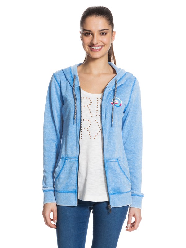 roxy, Tropical Bazaar C Hoodie, MEDITERRANEAN BLUE (bqe0) 0 Tropical Bazaar C Hoodie ERJFT03057 Roxy