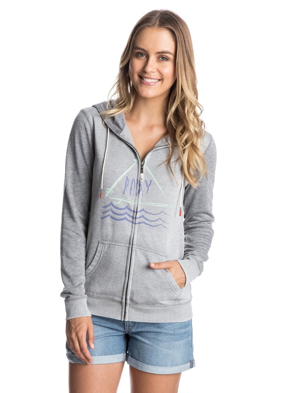 roxy, Tropical Bazaar A Hoodie, HERITAGE HEATHER (sgrh) 0 Tropical Bazaar A Hoodie ERJFT03066 Roxy