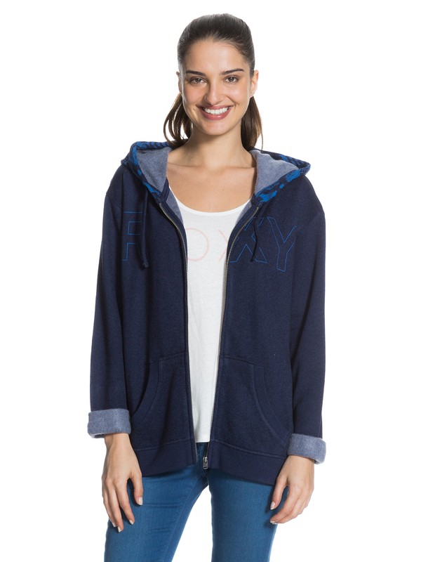 roxy, Spell It Out A Hoodie, PEACOAT (btn0) 0 Spell It Out A Hoodie ERJFT03073 Roxy