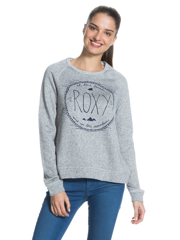 roxy, Love your Pullover B Fleece, HERITAGE HEATHER (sgrh) 0 Love your Pullover B Fleece ERJFT03077 Roxy