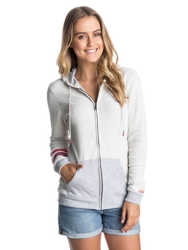 roxy, Sunshine World A Hoodie, HERITAGE HEATHER (sgrh) 0 Sunshine World A Hoodie ERJFT03084 Roxy