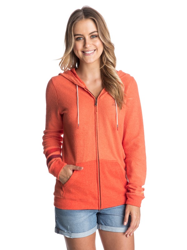 roxy, Sunshine World B Hoodie, FIERY ORANGE (npm0) 0 Sunshine World B Hoodie ERJFT03085 Roxy