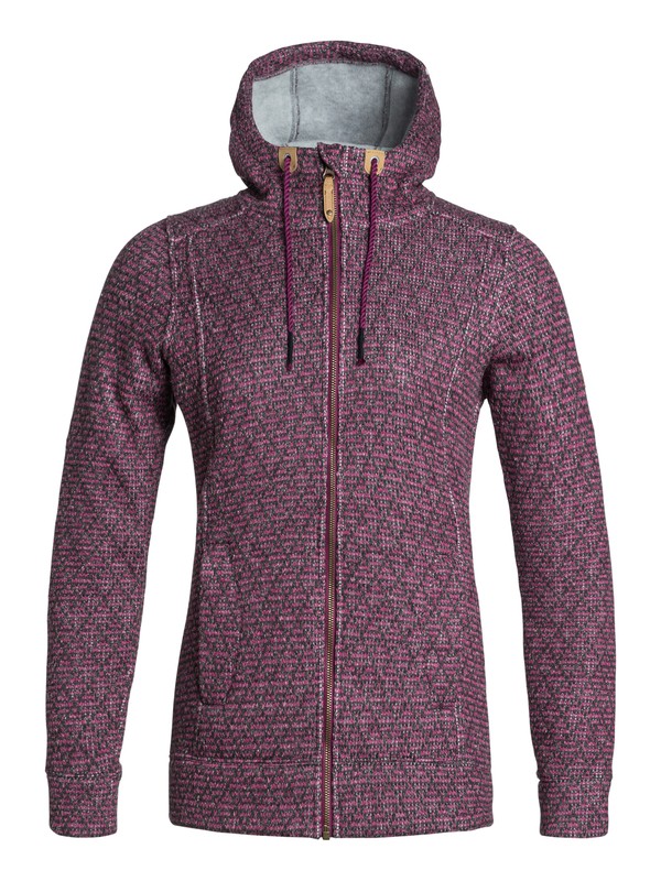 roxy, Doe Zip-Up Hoodie, MAGENTA PURPLE (mrr0) 0 Doe Zip-Up Hoodie ERJFT03118 Roxy