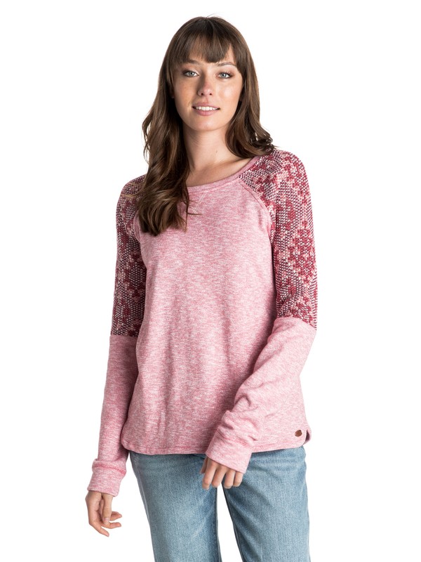 roxy, Stolen Dance Pullover Sweatshirt, SLATE ROSE (mlz0) 0 Stolen Dance Pullover Sweatshirt ERJFT03131 Roxy