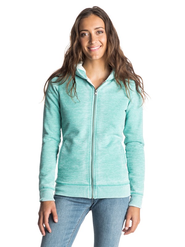 roxy, Nothing Like This Zip Hoodie, AGATE GREEN (gjy0) 0 Nothing Like This Zip Hoodie ERJFT03162 Roxy