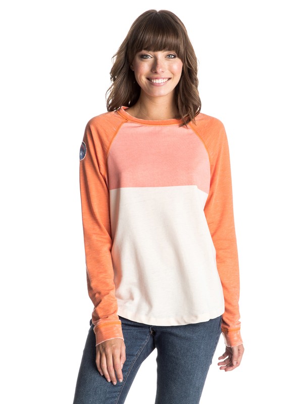 roxy, Bubble Toes Pullover Sweatshirt, ELECTRIC SUNSET (nle0) 0 Bubble Toes Pullover Sweatshirt ERJFT03203 Roxy